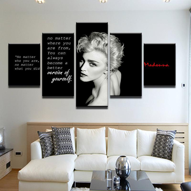 Madonna Quote 5 Panel Canvas Print Wall Art - GotItHere.com