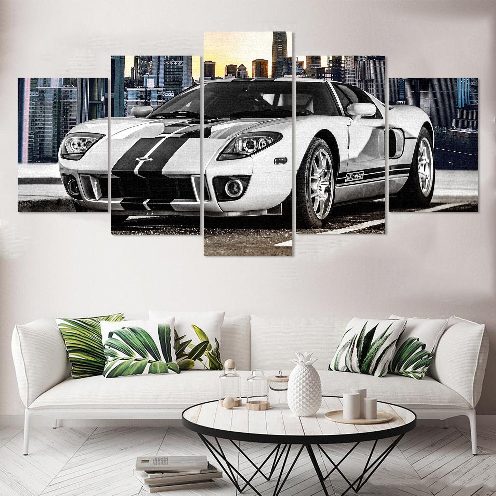 Ford GT 5 Panel Canvas Print Wall Art - GotItHere.com