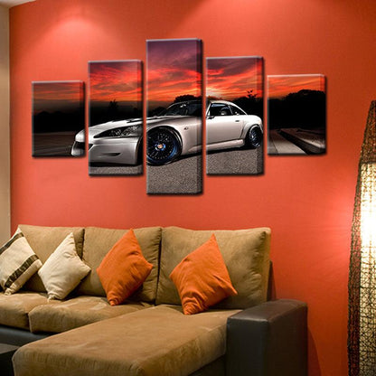 Honda S2000 5 Panel Canvas Print Wall Art - GotItHere.com