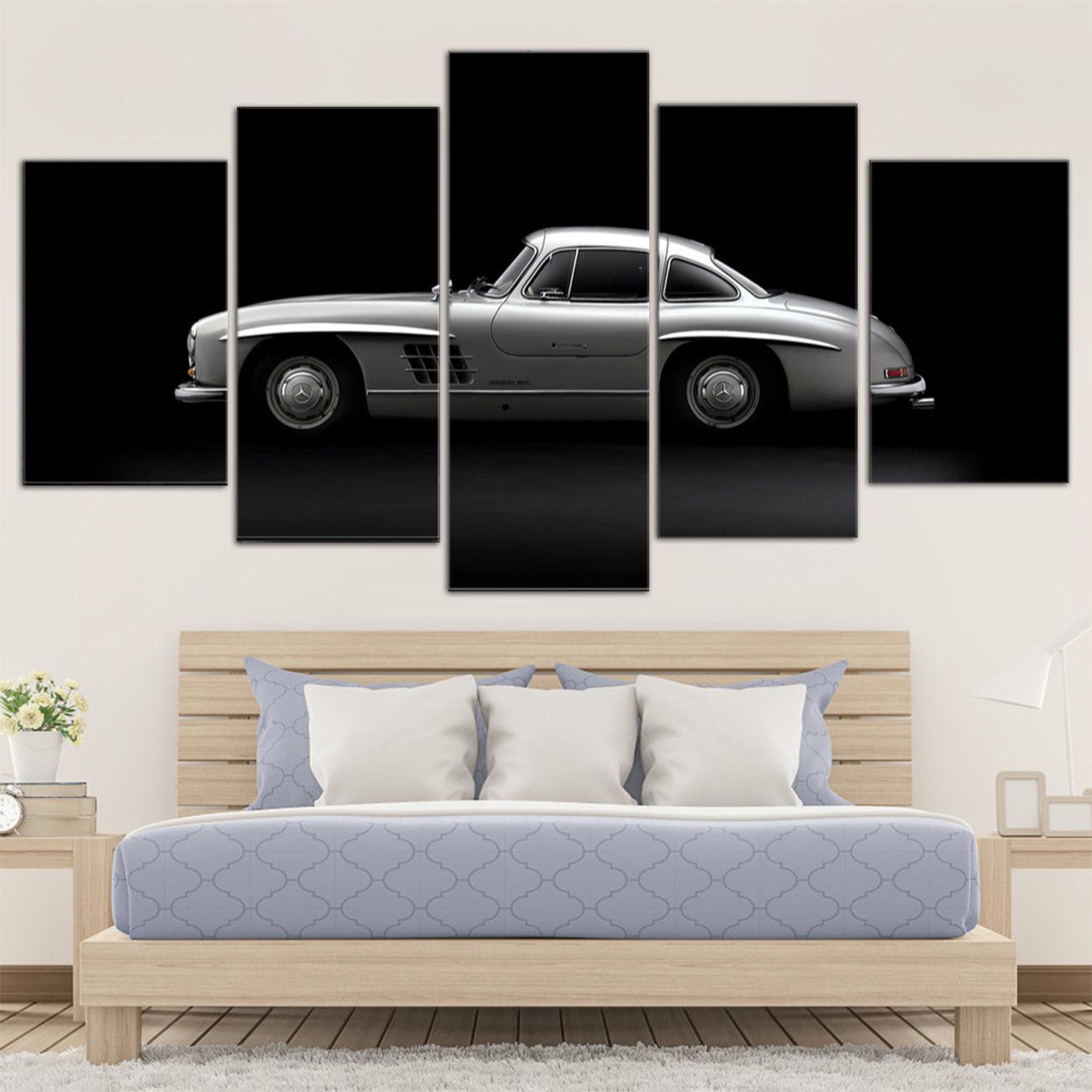 Mercedes-Benz 300 SL 5 Panel Canvas Print Wall Art - GotItHere.com