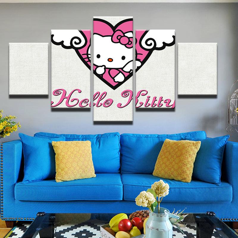 Hello Kitty 5 Panel Canvas Print Wall Art - GotItHere.com