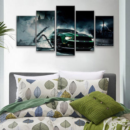 Ford Mustang 5 Panel Canvas Print Wall Art - GotItHere.com