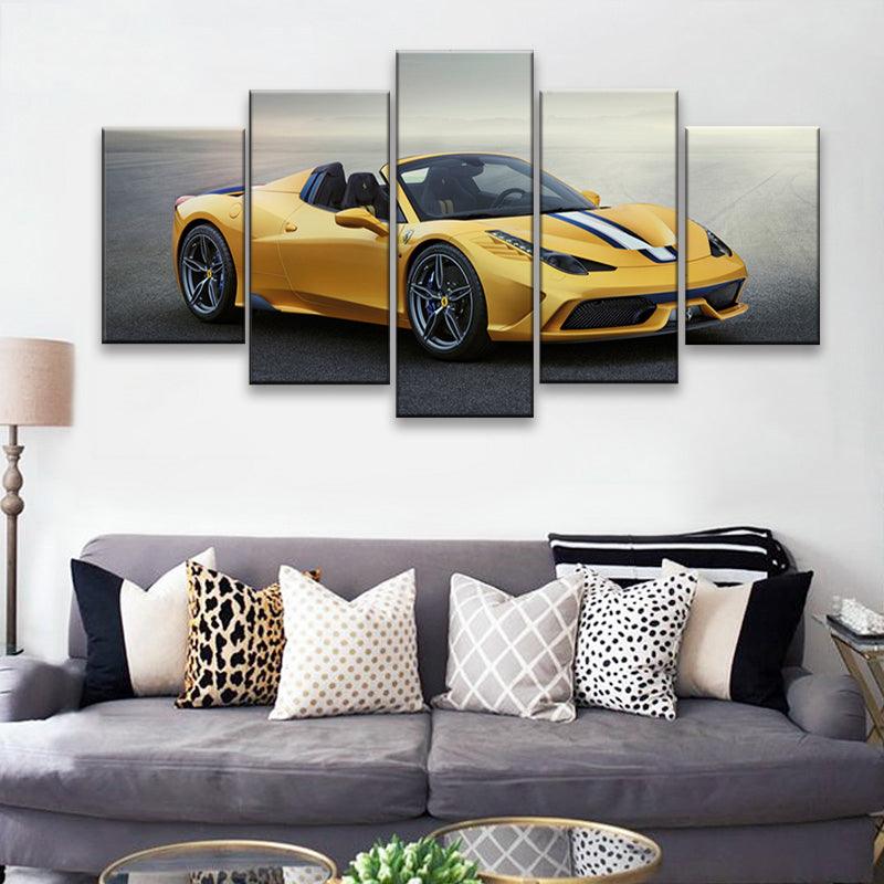 Ferrari 458 Speciale 5 Panel Canvas Print Wall Art - GotItHere.com