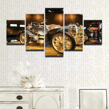 1902 Mercedes Simplex 5 Panel Canvas Print Wall Art - GotItHere.com