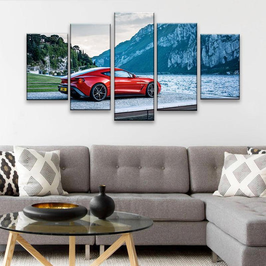 Aston Martin Vanquish Zagato 5 Panel Canvas Print Wall Art - GotItHere.com