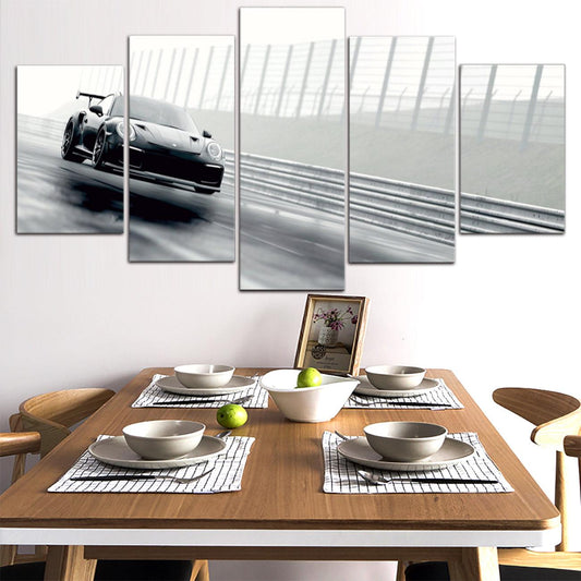 Porsche GT2 RS 5 Panel Canvas Print Wall Art - GotItHere.com