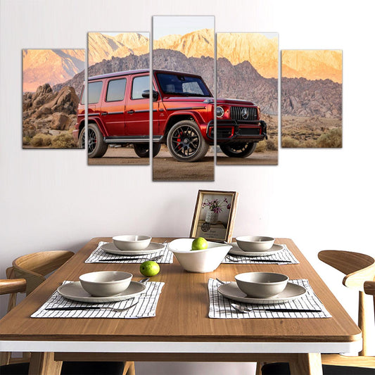Mercedes G63 5 Panel Canvas Print Wall Art - GotItHere.com