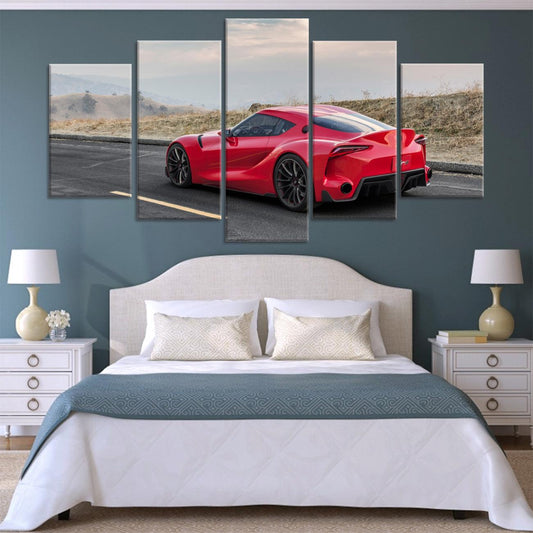 Toyota Supra FT-1 5 Panel Canvas Print Wall Art - GotItHere.com