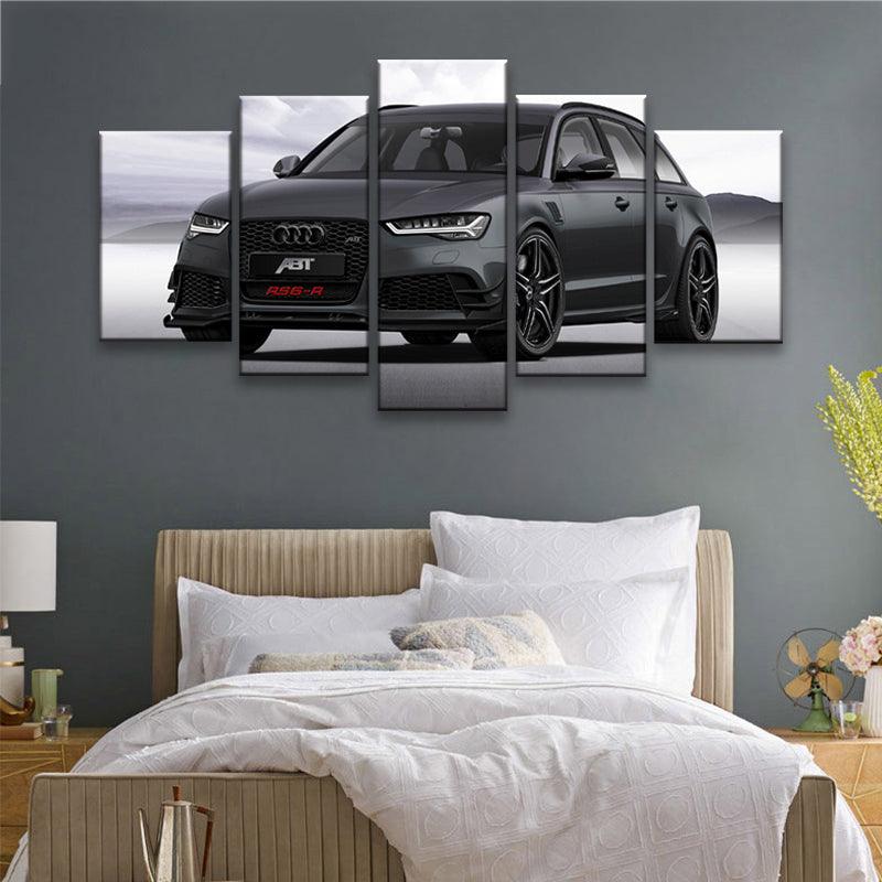 Audi RS6-R ABT 5 Panel Canvas Print Wall Art - GotItHere.com