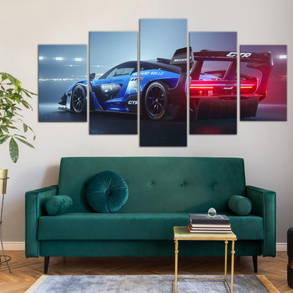 McLaren Senna GTR 5 Panel Canvas Print Wall Art - GotItHere.com