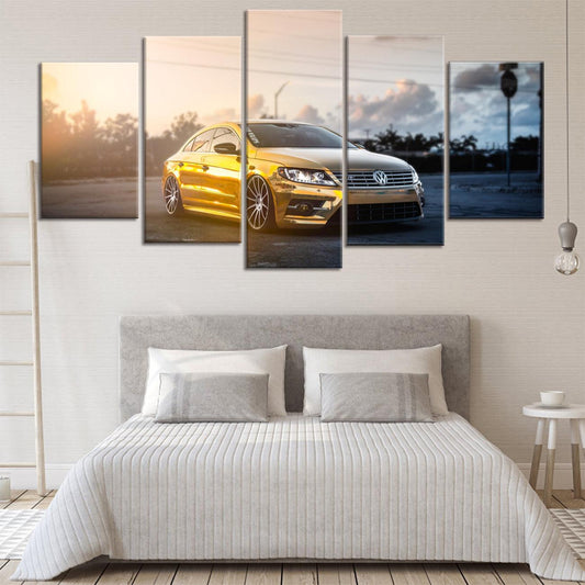 Volkswagen Passat 5 Panel Canvas Print Wall Art - GotItHere.com