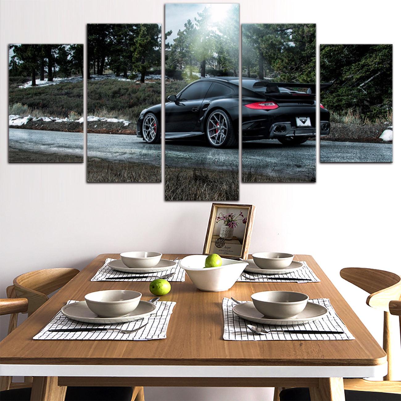 Porsche GT2 5 Panel Canvas Print Wall Art - GotItHere.com