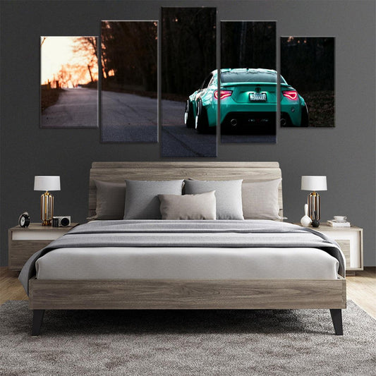 Toyota GT86 5 Panel Canvas Print Wall Art - GotItHere.com
