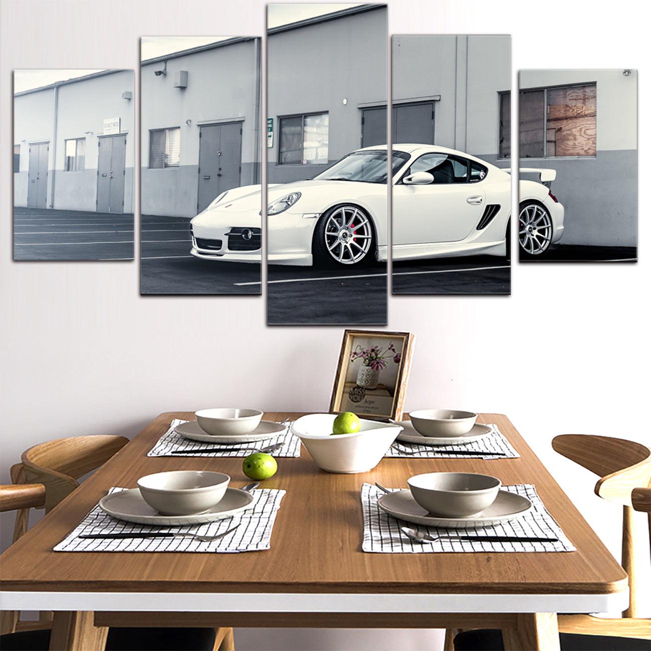 Porsche Cayman 5 Panel Canvas Print Wall Art - GotItHere.com