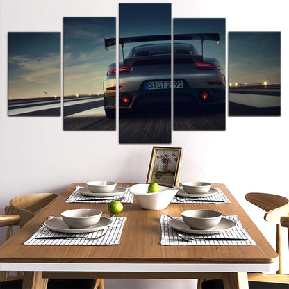 Porsche GT2 RS 5 Panel Canvas Print Wall Art - GotItHere.com