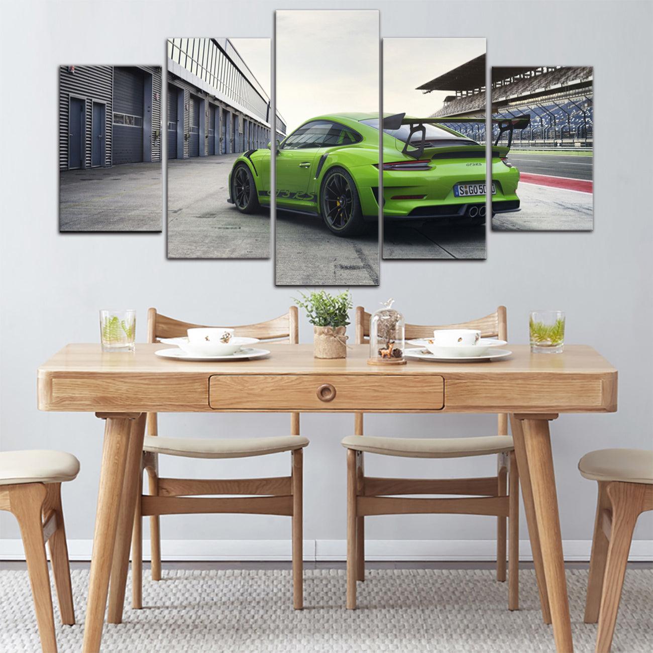 Porsche GT3 RS 5 Panel Canvas Print Wall Art - GotItHere.com