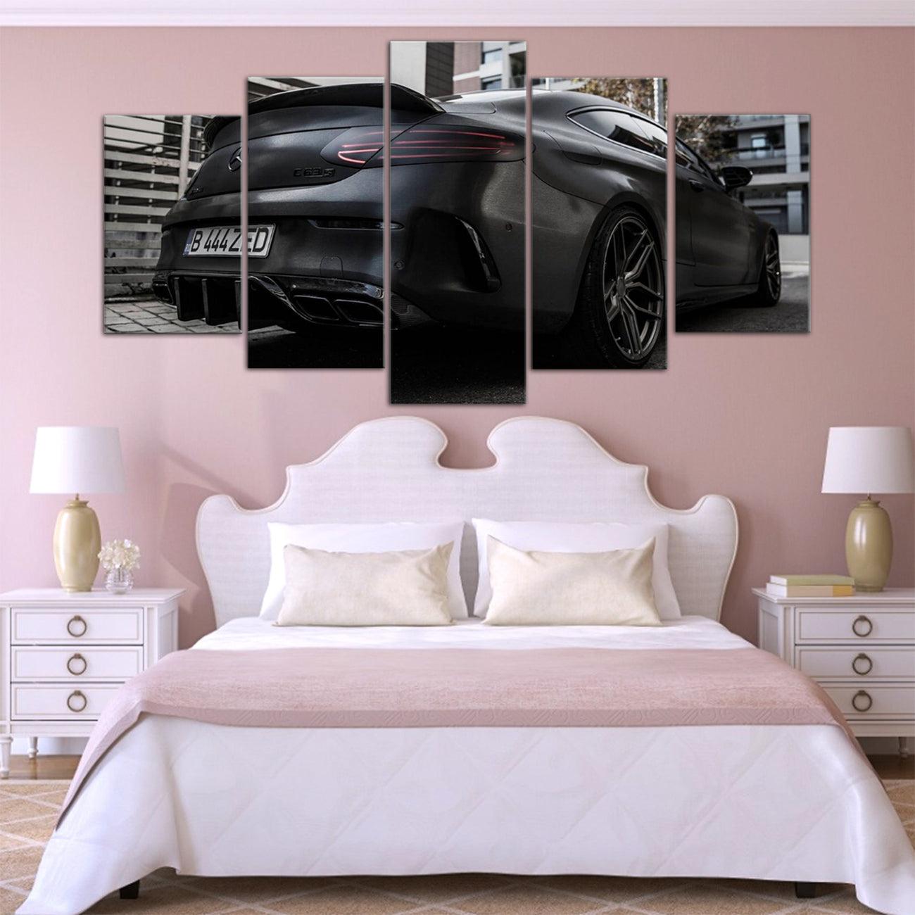 Mercedes C63 5 Panel Canvas Print Wall Art - GotItHere.com