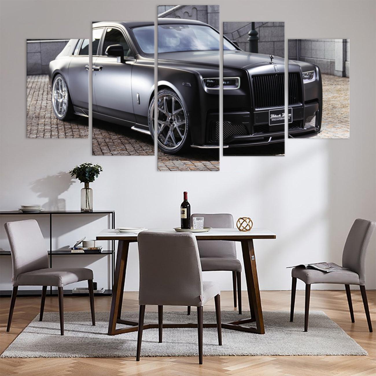 Rolls Royce Phantom 5 Panel Canvas Print Wall Art - GotItHere.com