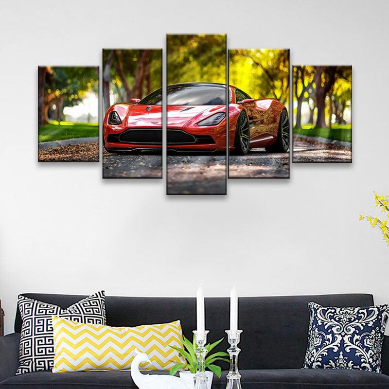 Aston Martin DBC 5 Panel Canvas Print Wall Art - GotItHere.com
