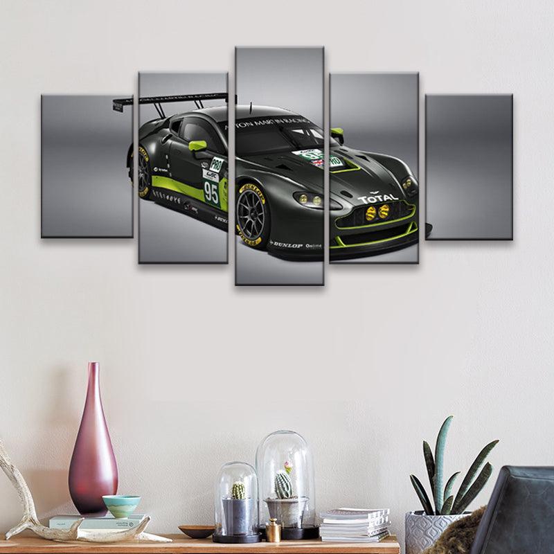Aston Martin Vantage GTE 5 Panel Canvas Print Wall Art - GotItHere.com