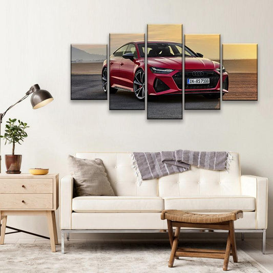 Audi RS7 Sportback 5 Panel Canvas Print Wall Art - GotItHere.com