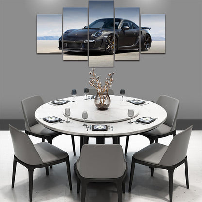 Porsche 911 Turbo S 5 Panel Canvas Print Wall Art - GotItHere.com