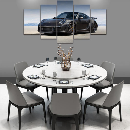 Porsche 911 Turbo S 5 Panel Canvas Print Wall Art - GotItHere.com