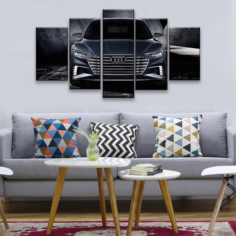 Audi A8 5 Panel Canvas Print Wall Art - GotItHere.com