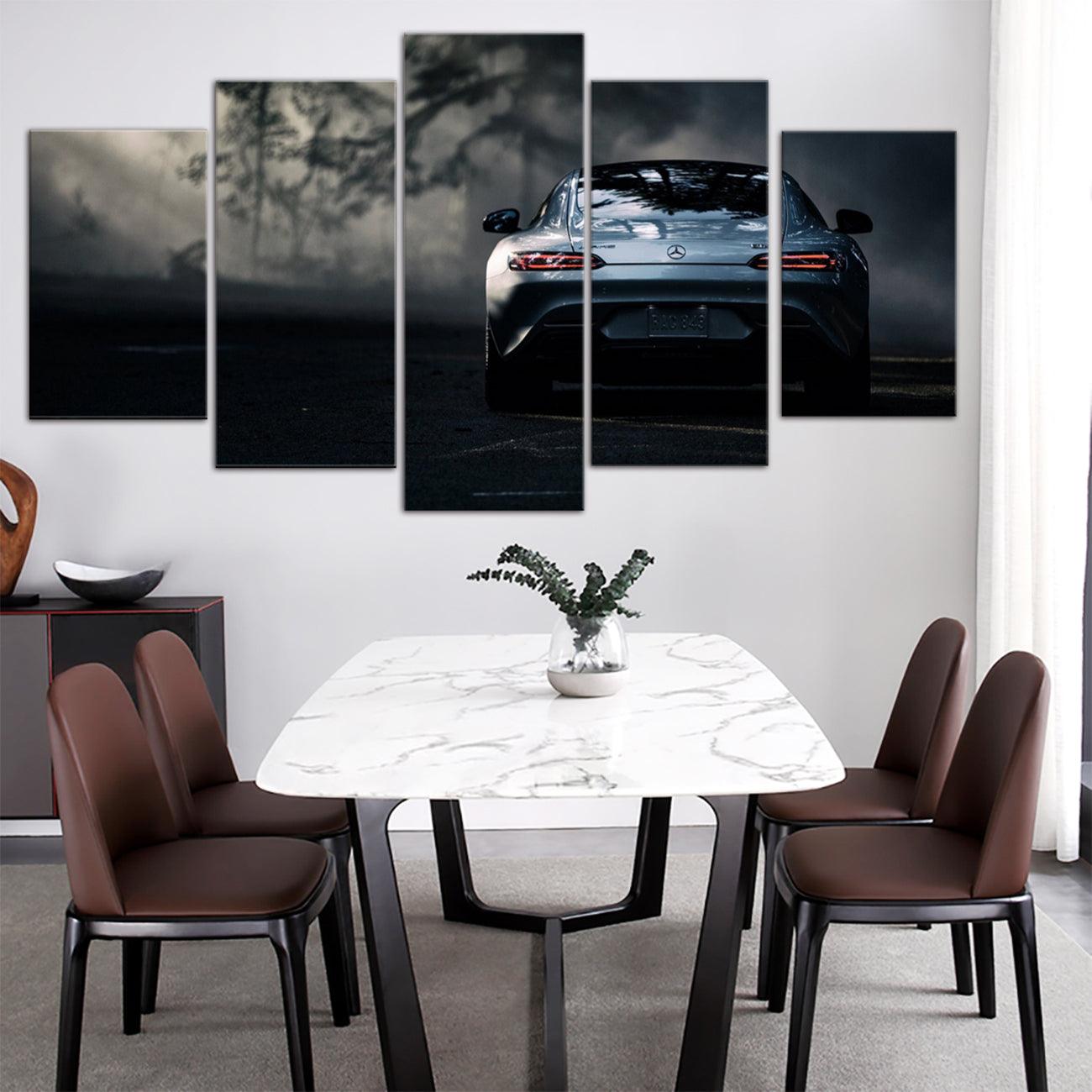 Mercedes-Benz AMG GT 5 Panel Canvas Print Wall Art - GotItHere.com