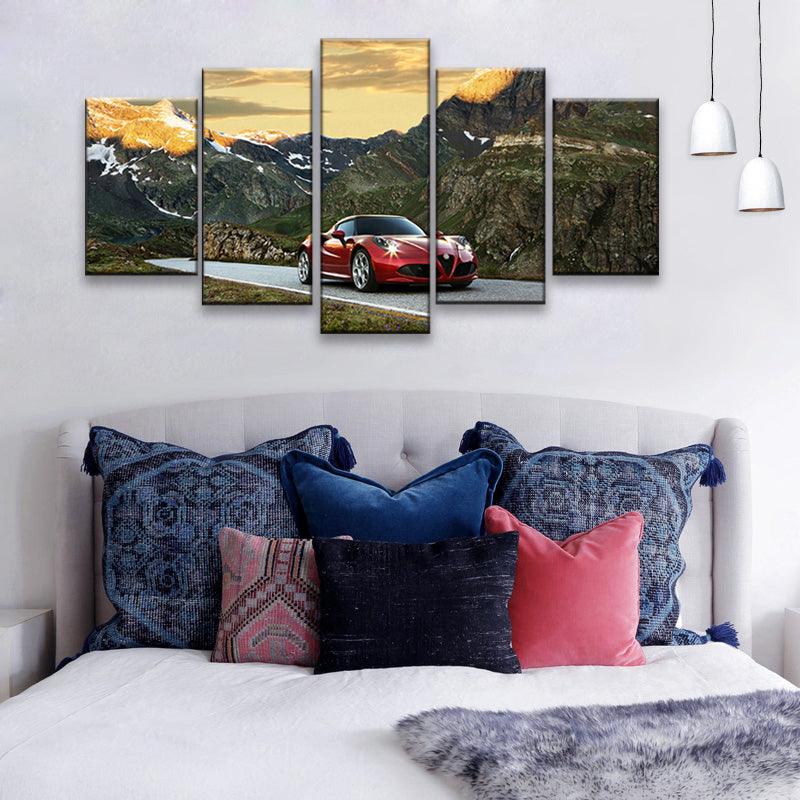 Audi Quattro Rally Car 5 Panel Canvas Print Wall Art - GotItHere.com