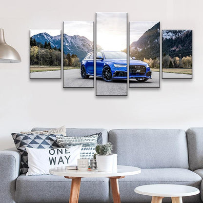 Audi ABT RS6+ Nogaro Edition 5 Panel Canvas Print Wall Art - GotItHere.com