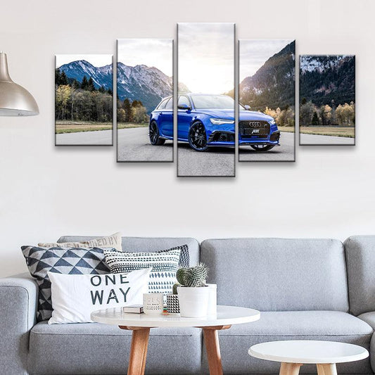 Audi ABT RS6+ Nogaro Edition 5 Panel Canvas Print Wall Art - GotItHere.com