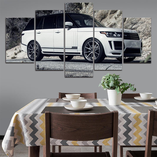 Range Rover Vogue 5 Panel Canvas Print Wall Art - GotItHere.com