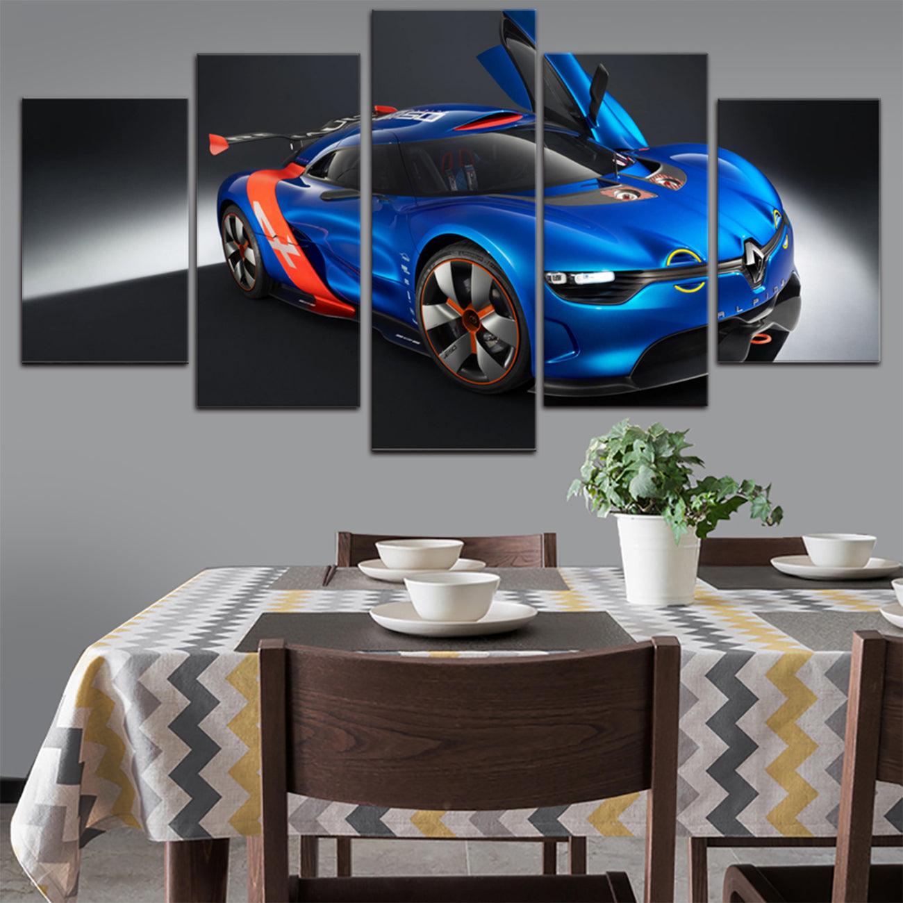 Renault Alpine 5 Panel Canvas Print Wall Art - GotItHere.com