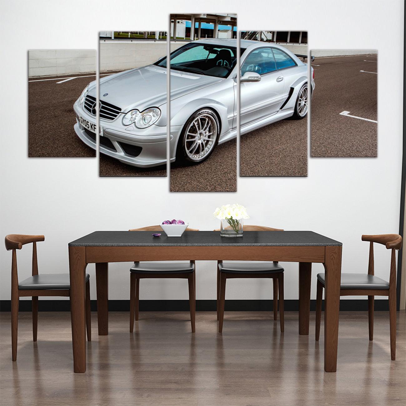 Mercedes CLK AMG 5 Panel Canvas Print Wall Art - GotItHere.com