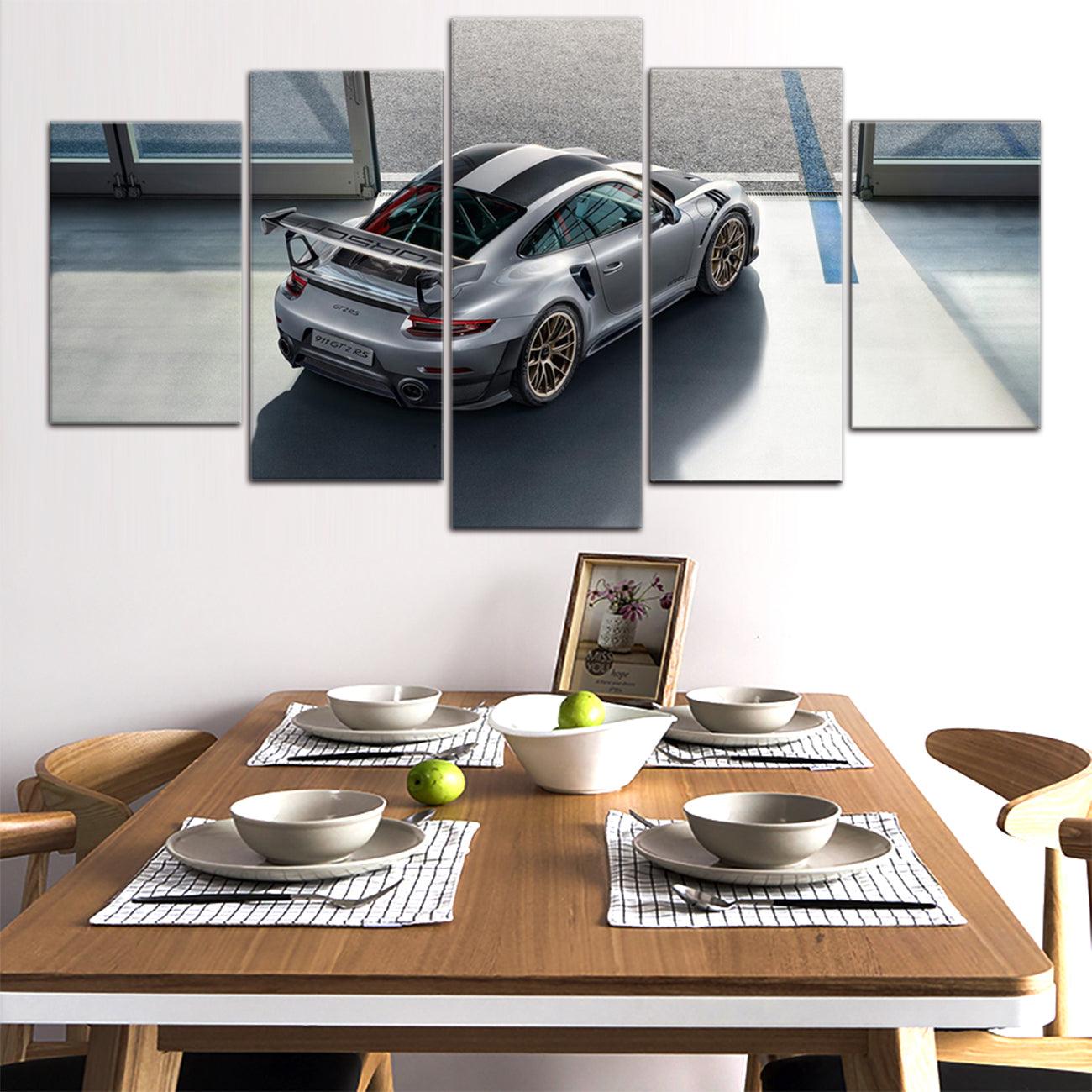 Porsche GT2 RS 5 Panel Canvas Print Wall Art - GotItHere.com