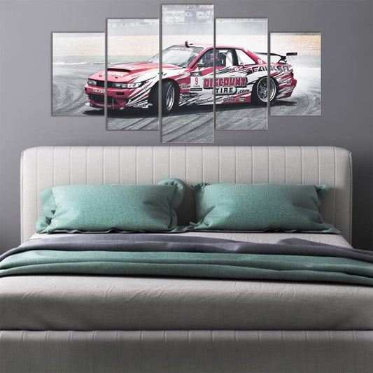 Nissan 200SX 5 Panel Canvas Print Wall Art - GotItHere.com