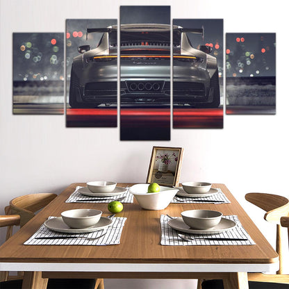 Porsche GT3 5 Panel Canvas Print Wall Art - GotItHere.com