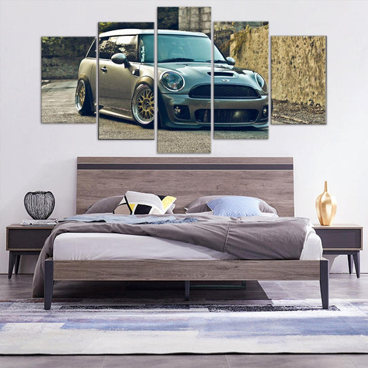 Mini Cooper S 5 Panel Canvas Print Wall Art - GotItHere.com