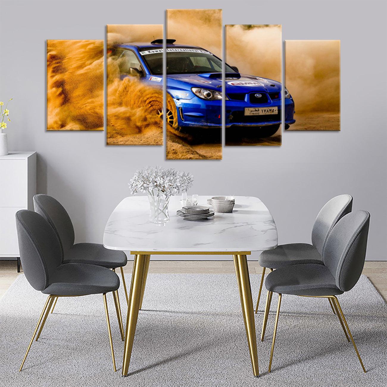 Subaru Impreza WRX 5 Panel Canvas Print Wall Art - GotItHere.com