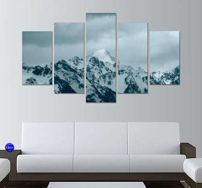 Aoraki / Mount Cook New Zealand 5 Panel Canvas Print Wall Art - GotItHere.com