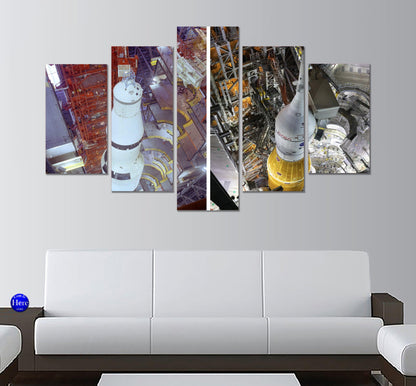 Apollo & Artemis Final Assembly 5 Panel Canvas Print Wall Art - GotItHere.com