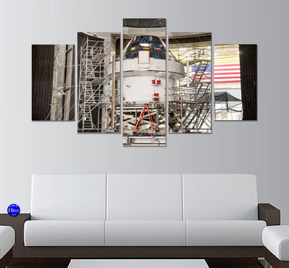 Artemis I Orion Capsule Undergoing Testing 5 Panel Canvas Print Wall Art - GotItHere.com