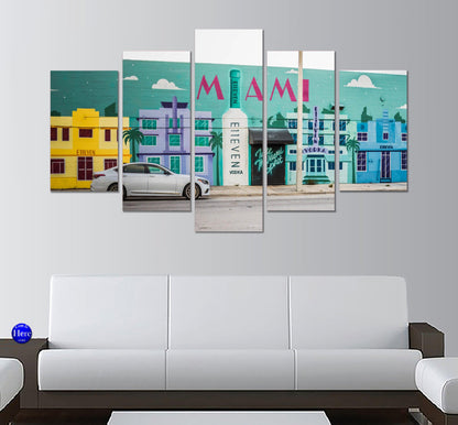 E11even Vodka Miami Florida 5 Panel Canvas Print Wall Art - GotItHere.com