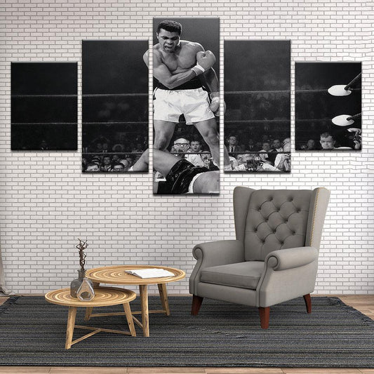Muhammad Ali 5 Panel Canvas Print Wall Art - GotItHere.com