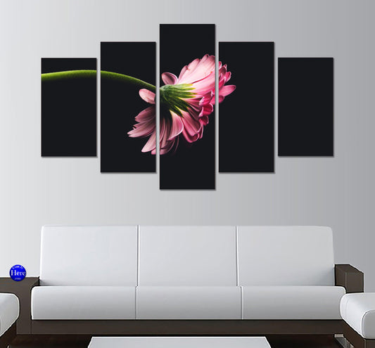 Pink Tranvaal Daisy Flower 5 Panel Canvas Print Wall Art - GotItHere.com