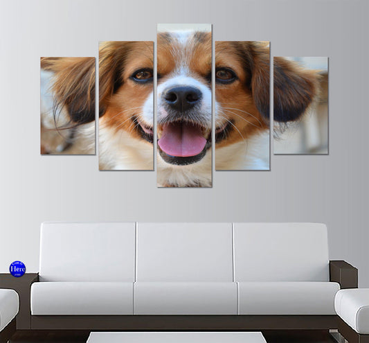 Puppy Visits The Vet 5 Panel Canvas Print Wall Art - GotItHere.com