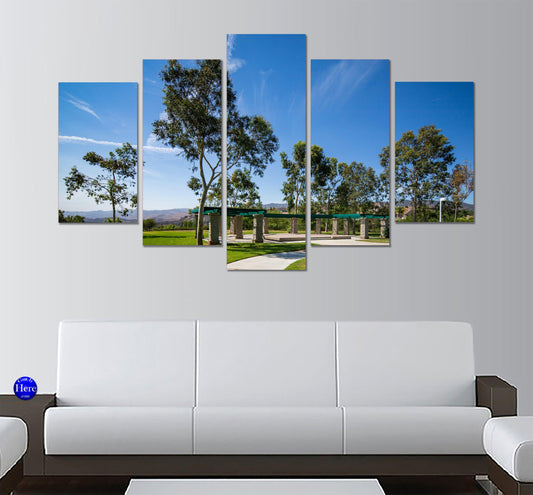 Rioux Park Stevenson Ranch California 5 Panel Canvas Print Wall Art - GotItHere.com
