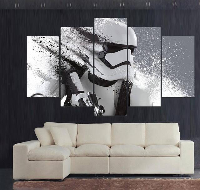 Star Wars Stormtrooper 5 Panel Canvas Print Wall Art - GotItHere.com