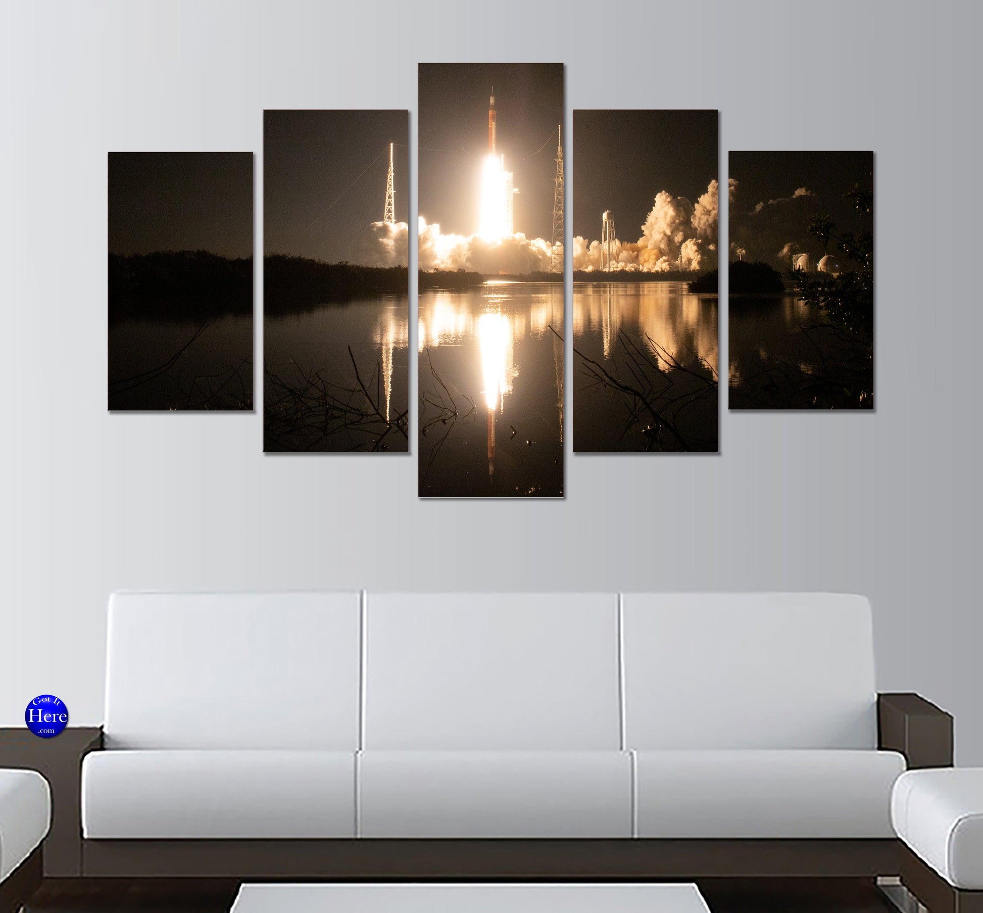 We Are Going Artemis I Launches 5 Panel Canvas Print Wall Art - GotItHere.com